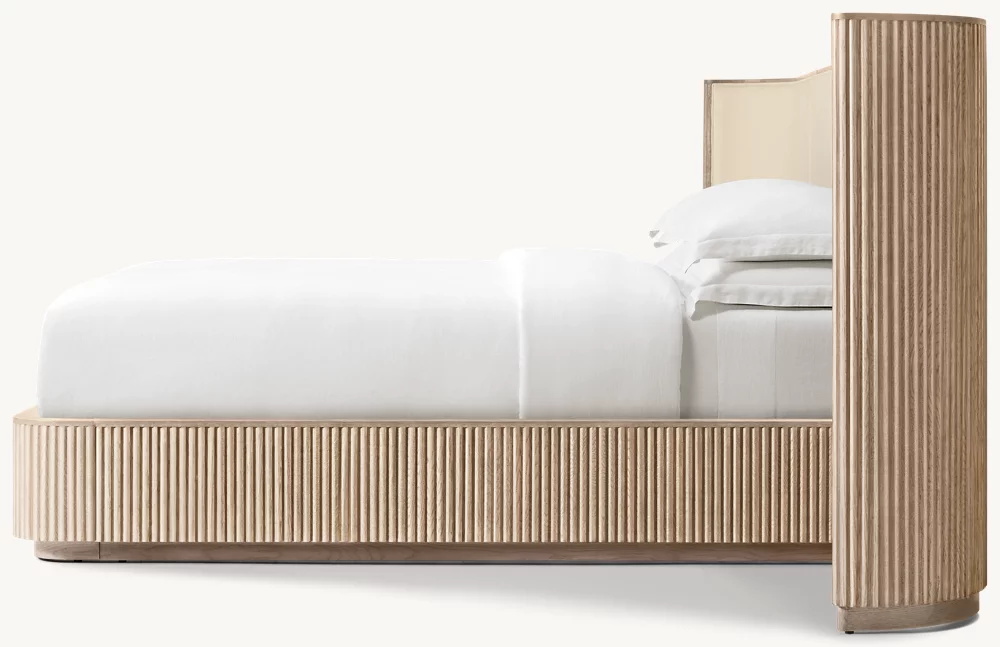 Solid wood bed Lit en bois massif