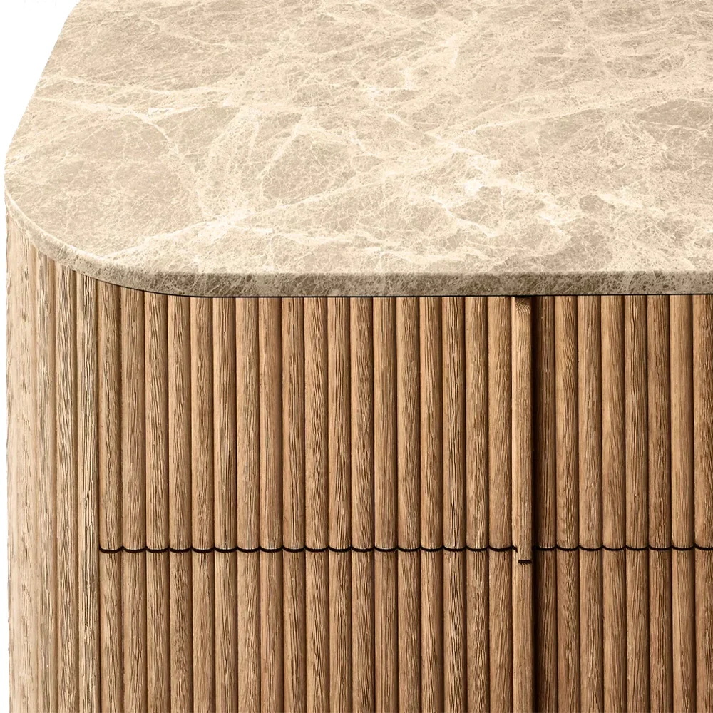 Buffet de couleur ch&ecirc;ne