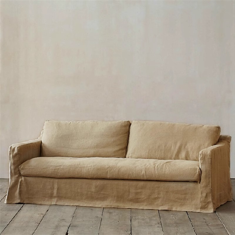 Canapé en tissu vintage amovible et lavable