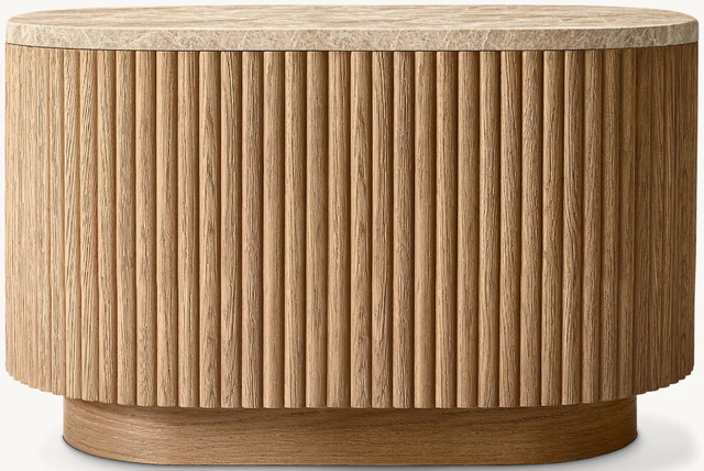 Table d'appoint rectangulaire en pierre