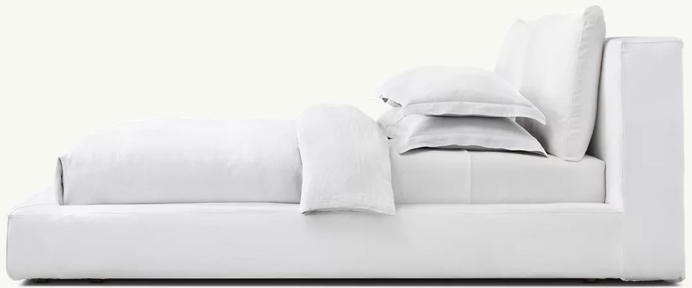 Lit de plate-forme en housse en nuage