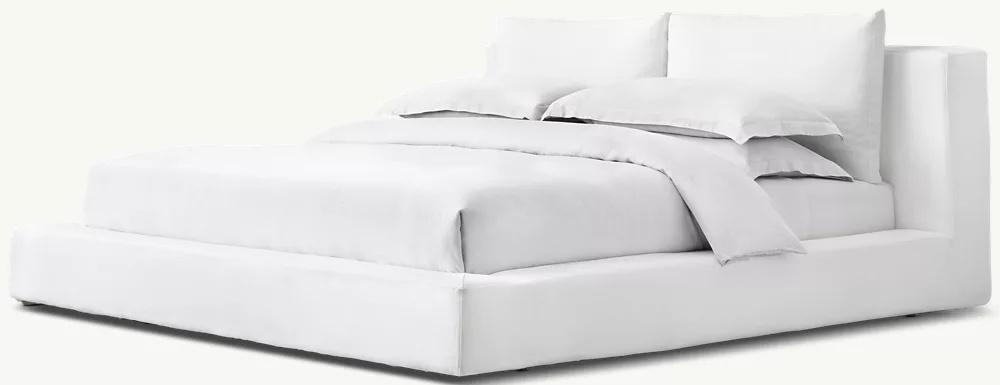 Lit de plate-forme en housse en nuage