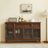 Buffet en bois massif en noyer noir