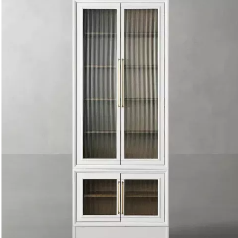 Verre blanc - Cabinet de rangement de porte: une expression condensée de l'ordre spatial et de l'esthétique pratique