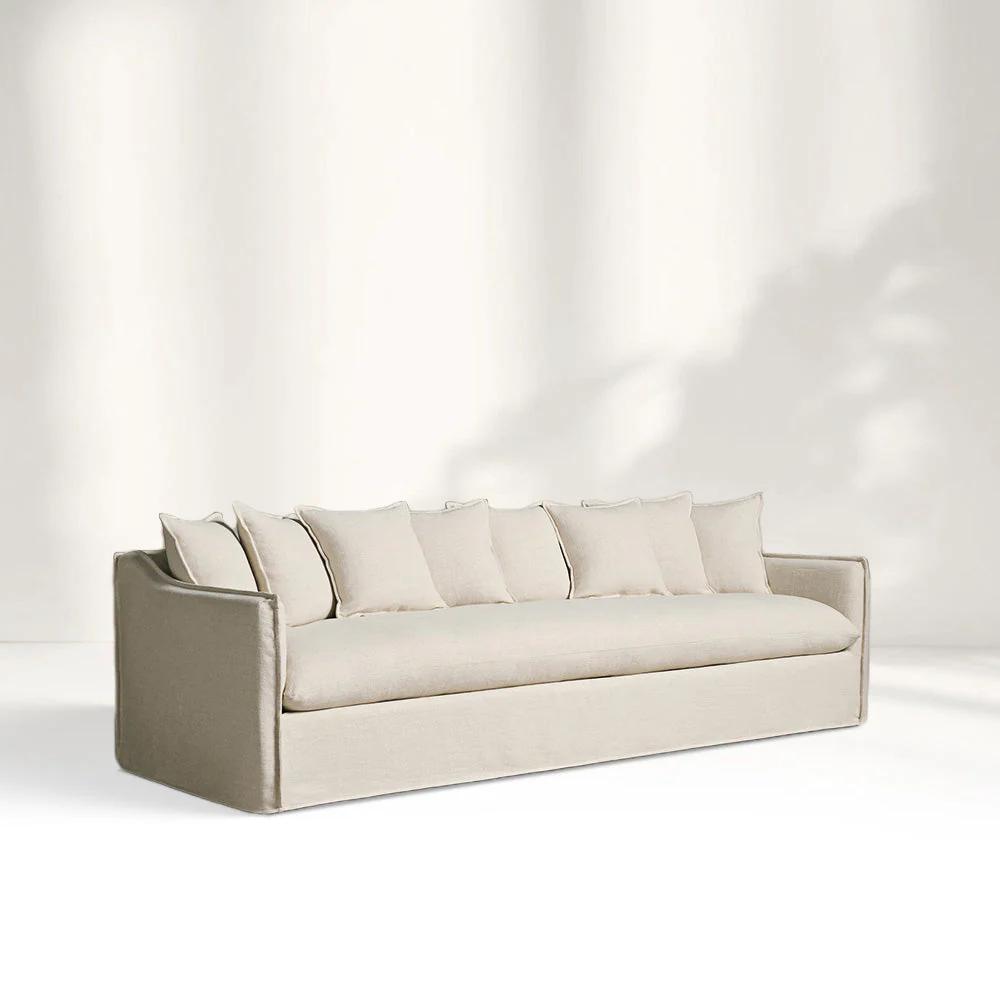 Salon canapé à tissu doux