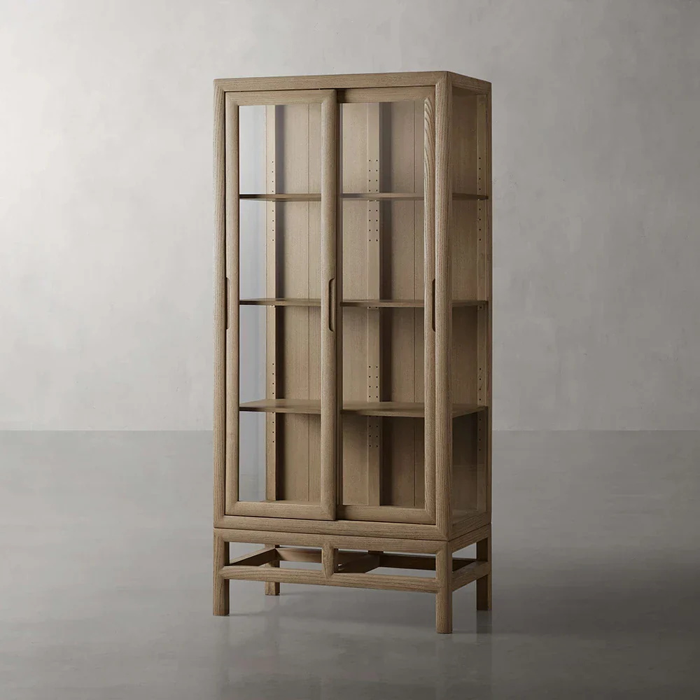 Vitrine rectangulaire moderne minimaliste à double porte