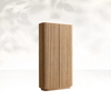Armoire en bois massif à grains verticaux