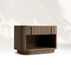 Vertical - Stripted Open - Stake Nightstand