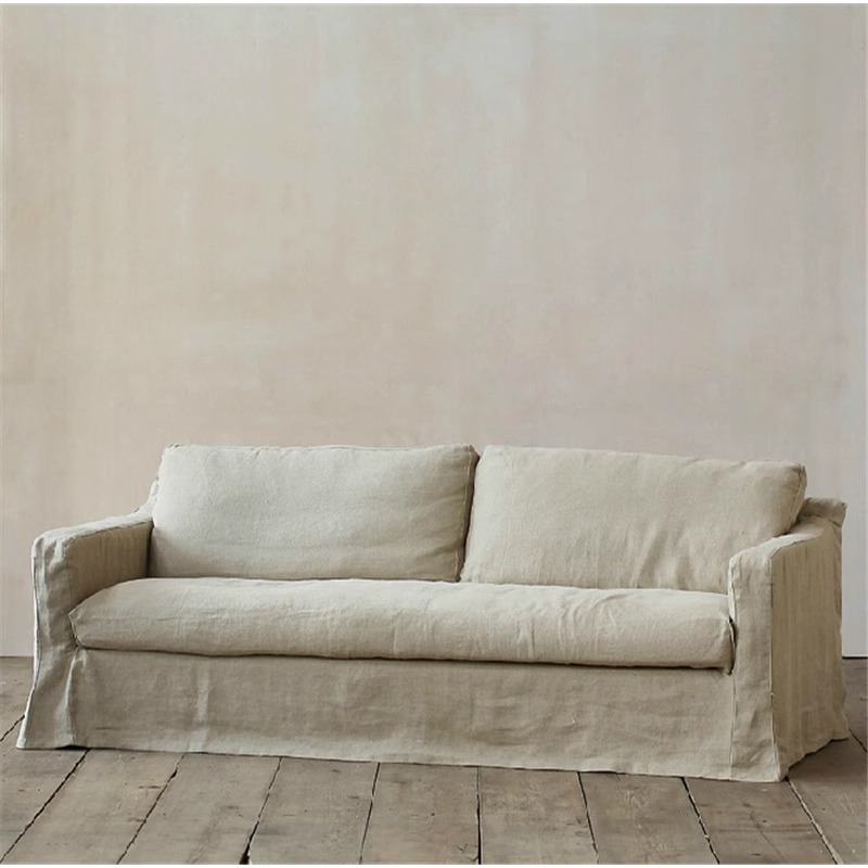 Canapé en tissu vintage amovible et lavable