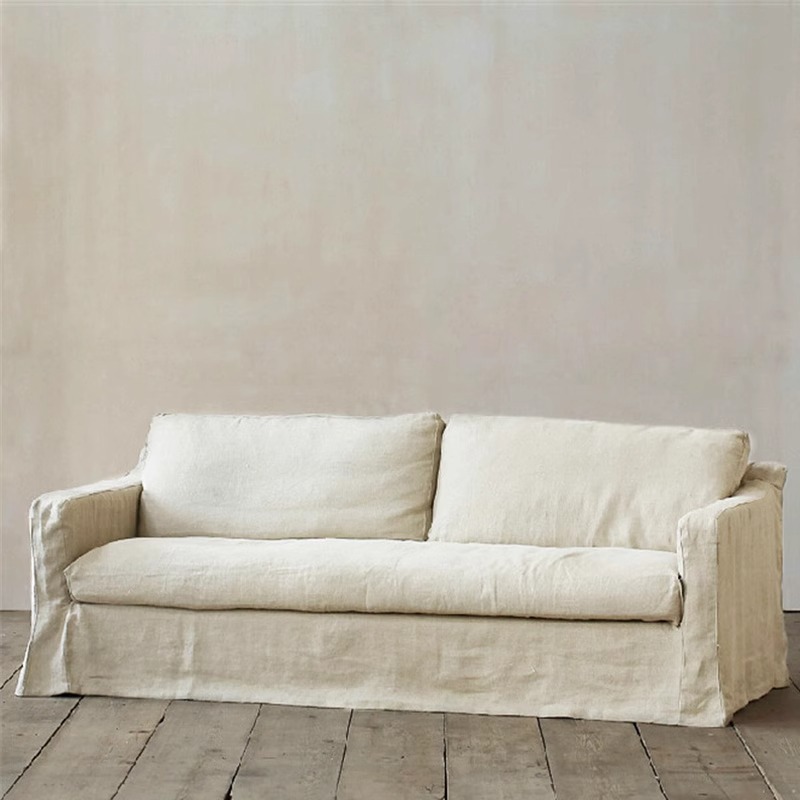 Canapé en tissu vintage amovible et lavable