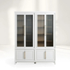Armoire en verre roseu moderne