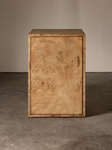 Burl naturel - Cabinet debout à motifs