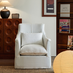 Canapé unique en lin