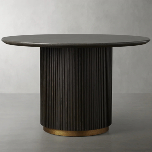 Table à manger en marbre en chêne