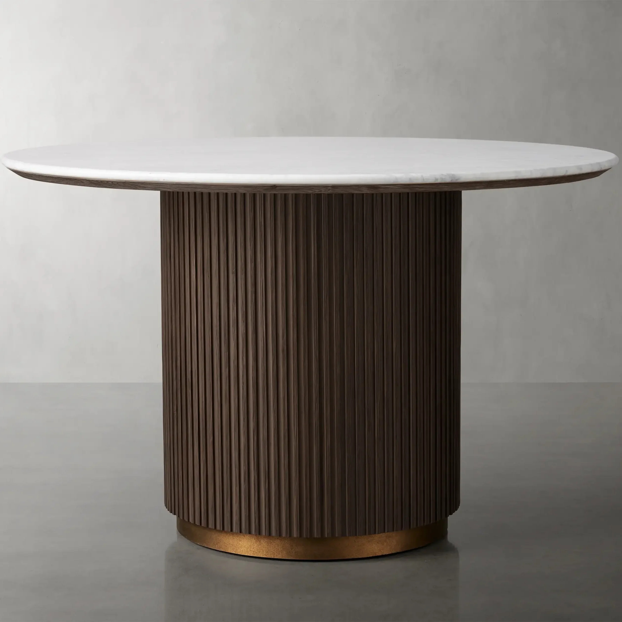 Table à manger en marbre en chêne