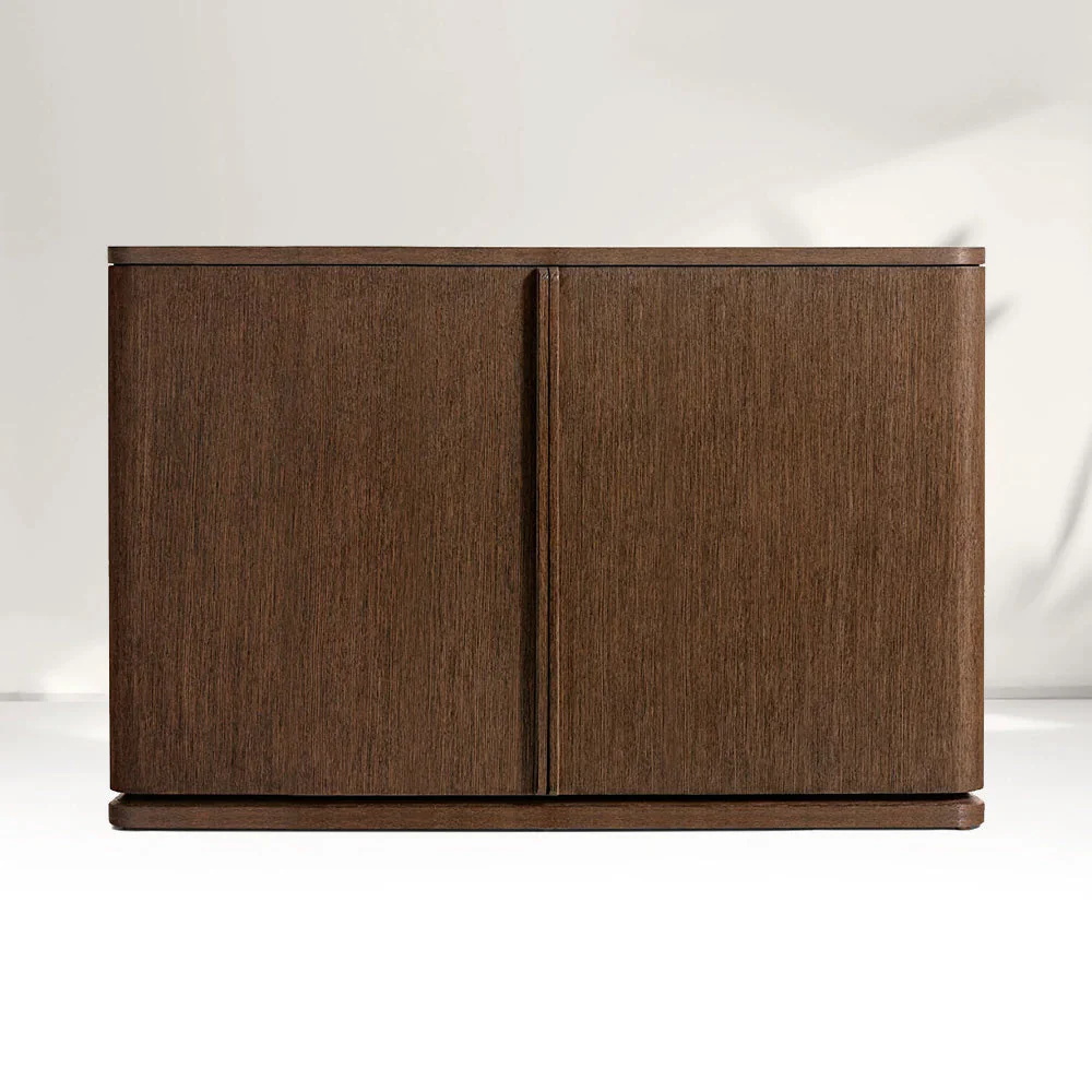Double en bois nature - Cabinet de porte 