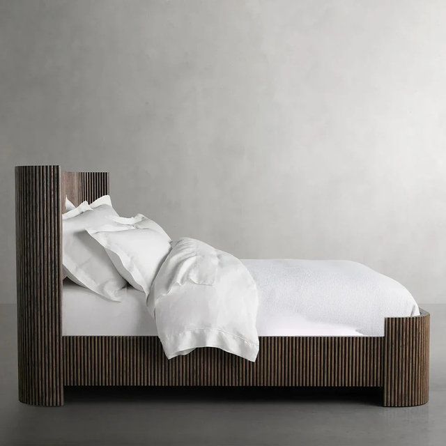 Lit ébène rainuré de Finnley 