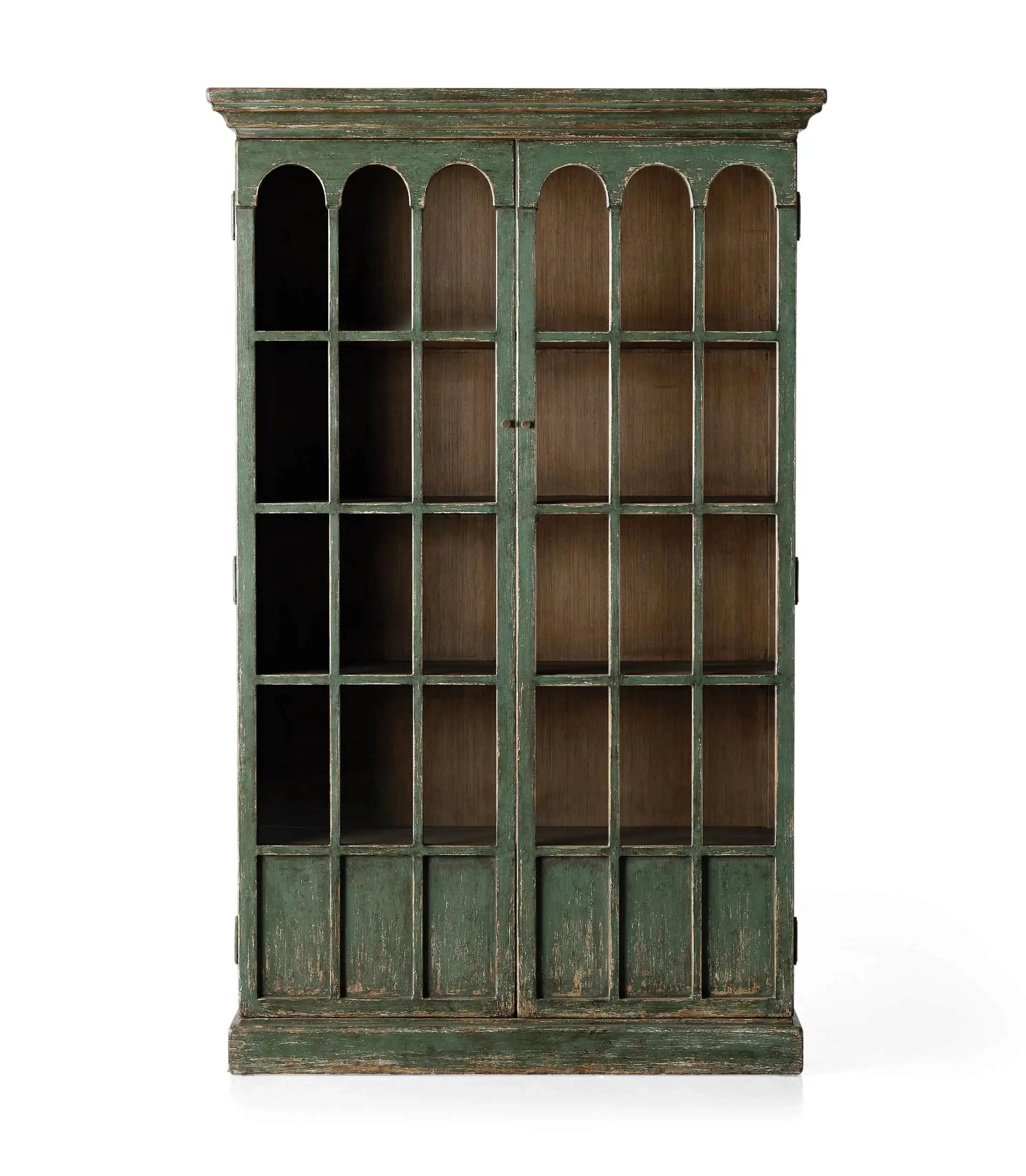 Armoire de rangement de fenêtres en arc classique
