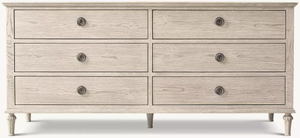 Cabinet en chêne à six tirages