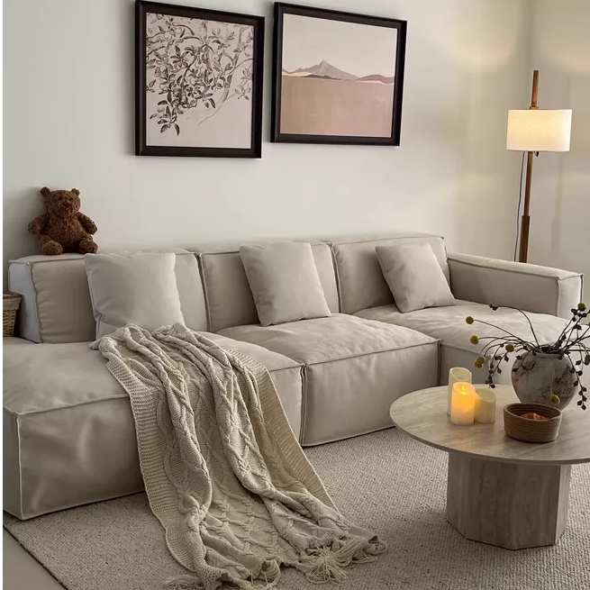 Canapé en tissu Winnie français