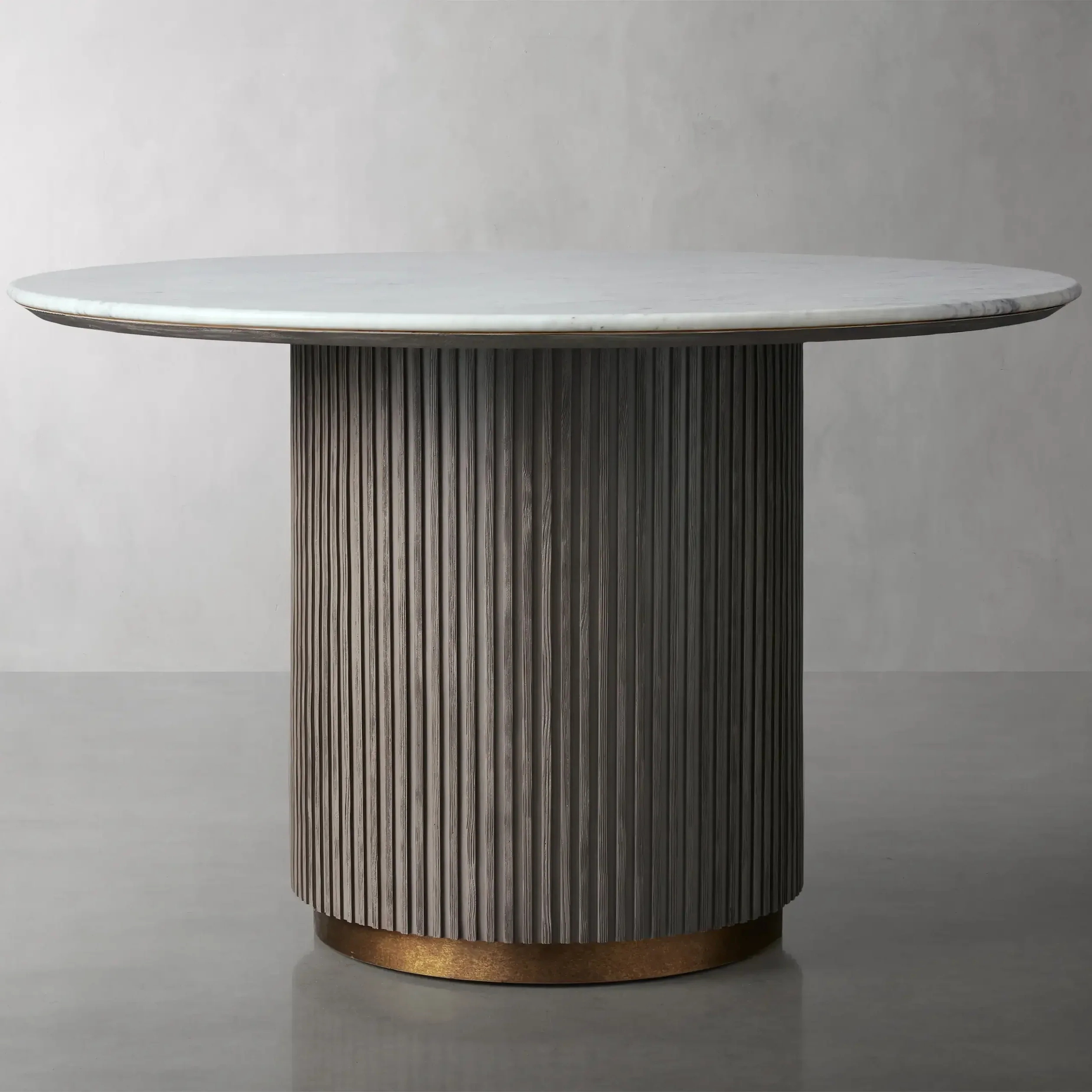 Table à manger en marbre en chêne