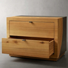 Twin - tiroir armoire au chevet moderne