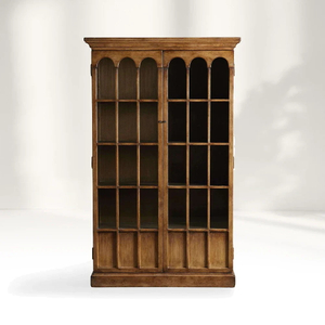 Armoire de rangement de fenêtres en arc classique