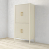 Armoire rainageuse en bois noir moderne