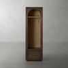 Armoire d'entrée en bois unique avec tiroir
