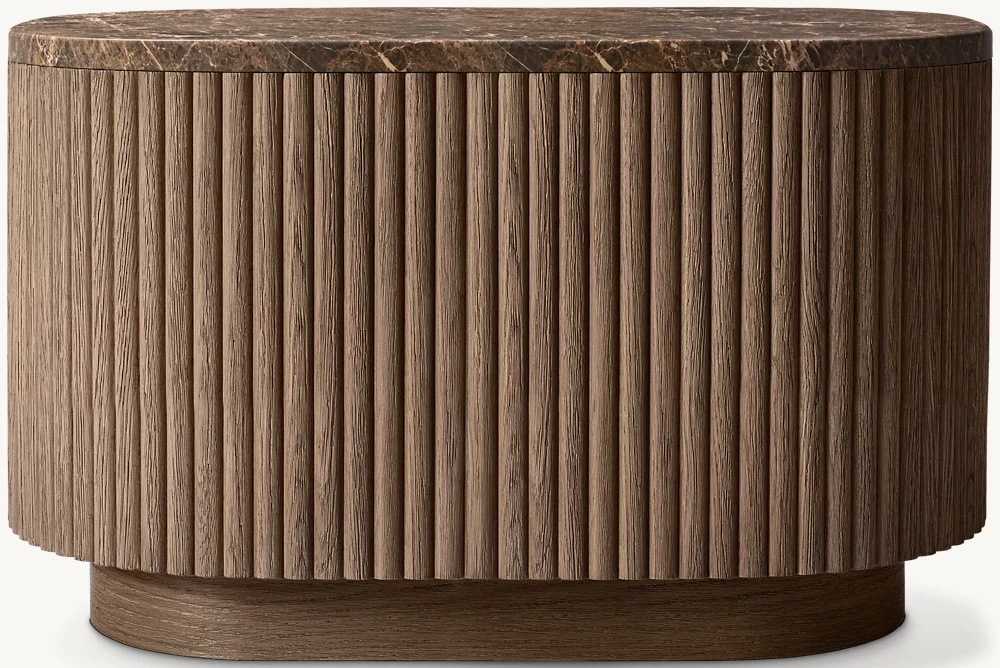 Table d'appoint rectangulaire en pierre