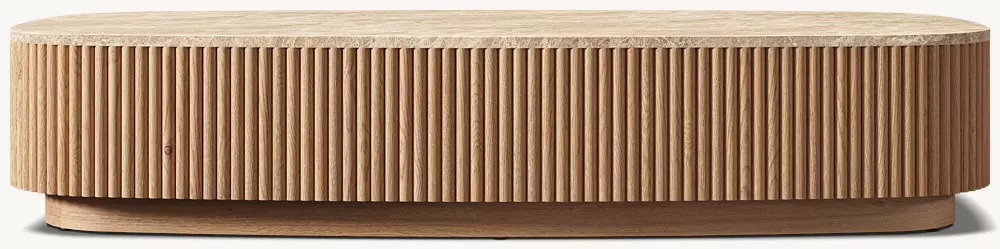 Table basse à base de pierre carrée