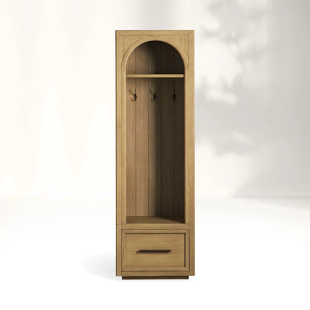 Armoire d'entrée en bois unique avec tiroir