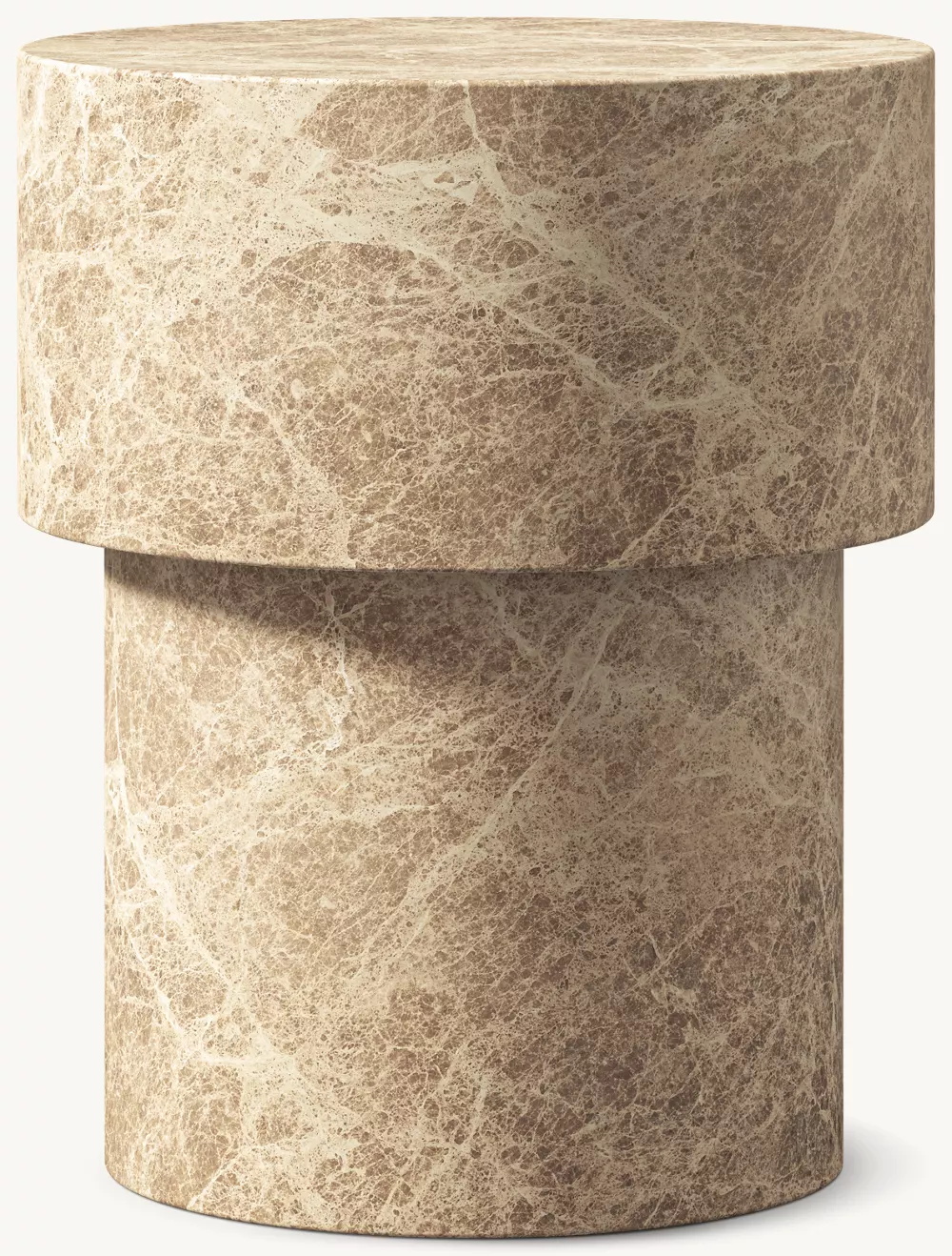  Table d'appoint ronde en marbre