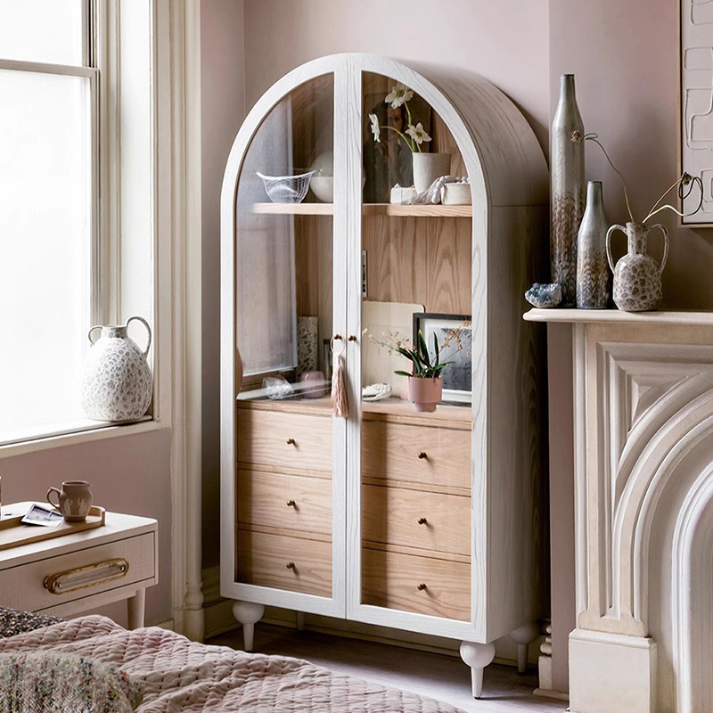 Armoire avec portes en verre meubles d'étude