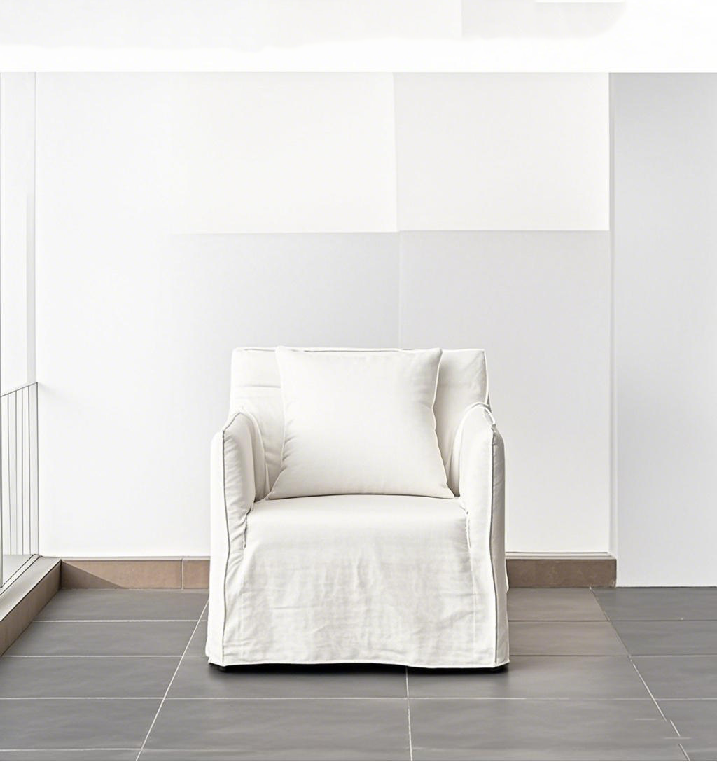 Fabric de lin de style japonais canapé simple