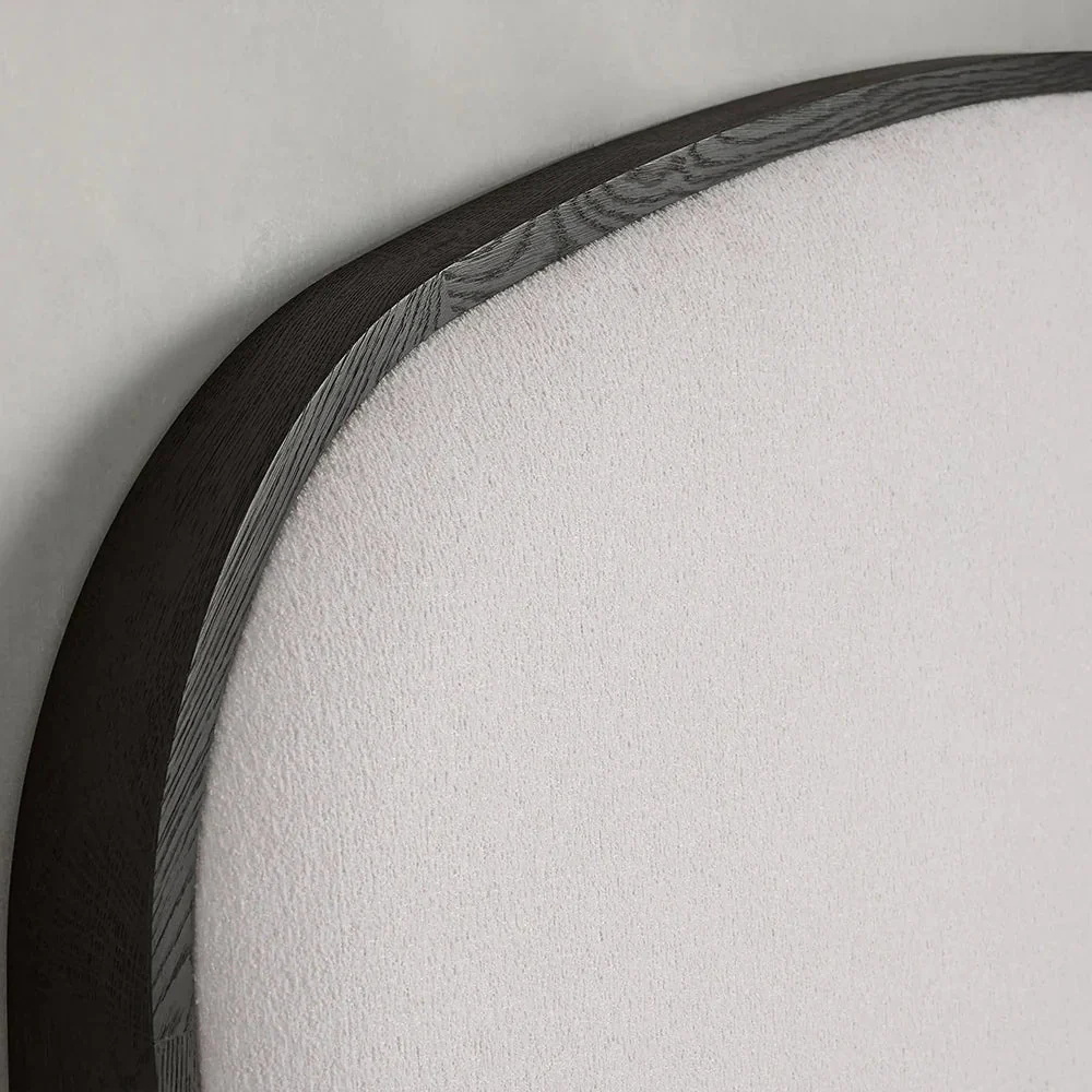 Lit moderne à deux tons rembourrés