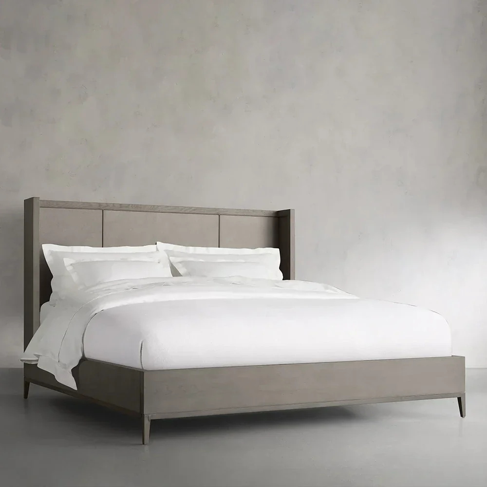 Vertical - Panneau de lit gris lit gris