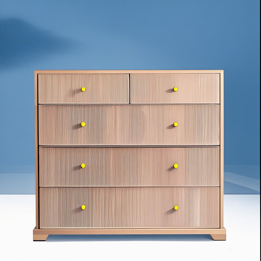 Commode classique de 5 dessins