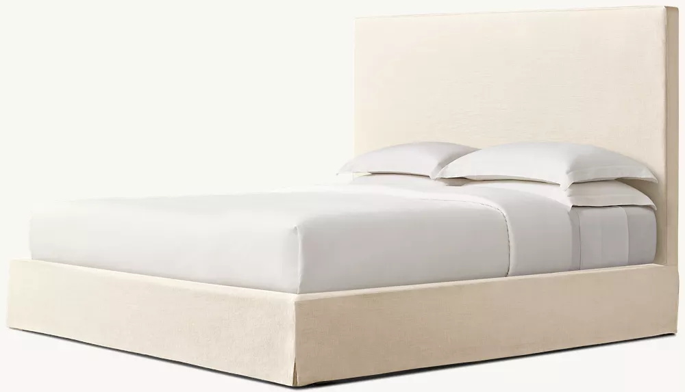  Lit de panneau de tissu couvert