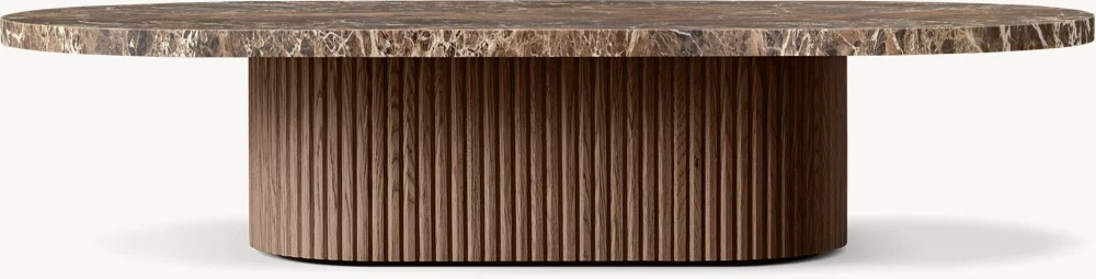 Table basse de piédestal