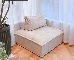 Canapé de tissu paresseux en forme de tofu