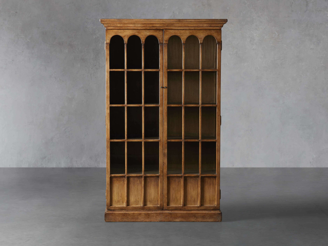 Armoire de rangement de fenêtres en arc classique