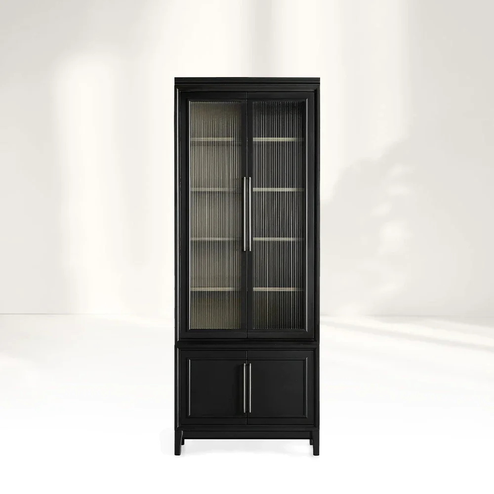 Armoire en verre roseu moderne