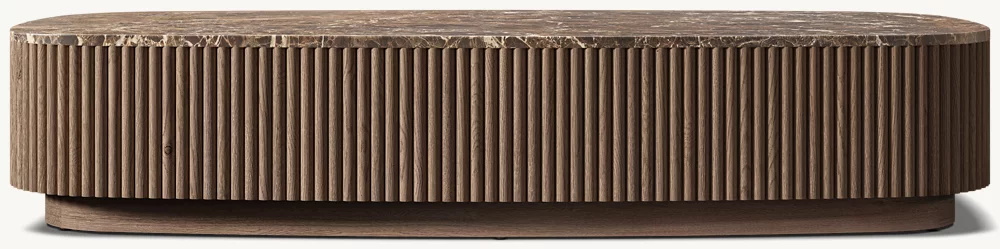 Table basse à base de pierre carrée