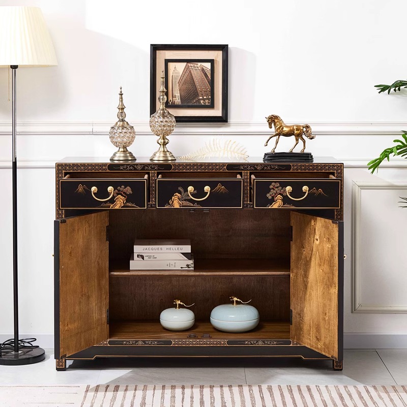 Nouvelle armoire d'entrée classique à la main de style chinois