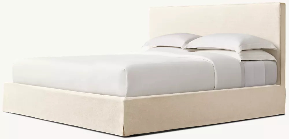  Lit de panneau de tissu couvert