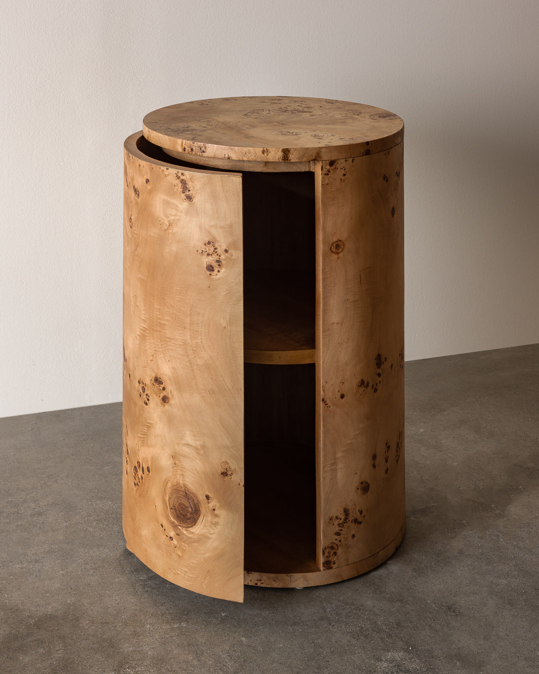 Tableuse ronde vernier naturel