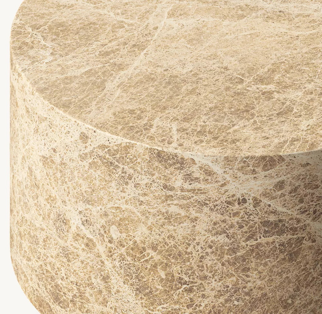  Table d'appoint ronde en marbre