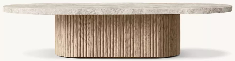 Table basse de piédestal