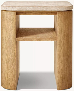Table d'appoint carré en bois massif